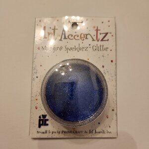 Sapphire Blue Glitter Microfine Sparklerz Craft Art Accentz Brand .35 Oz 10g